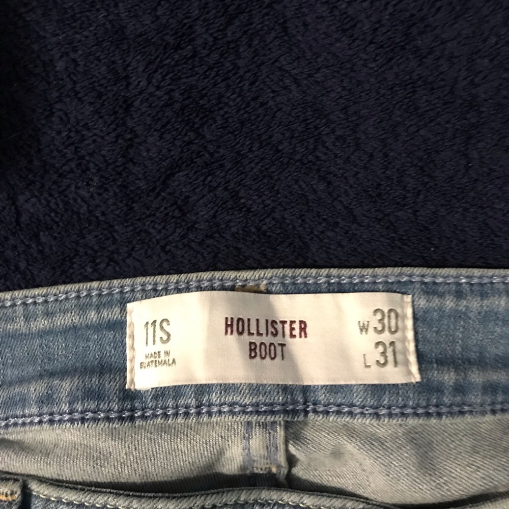 Hollister boot jeans 11s, women, light blue jeans